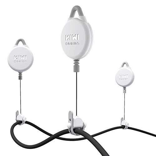 Kiwi Design VR Cable Management, 6 Packs Pro Version VR Cable Management for VR Headsets HTC Vive/HTC Vive Pro/Oculus Rift S/Oculus Quest 2/Playstation/Microsoft MR/Valve Index VR Accessories (White)