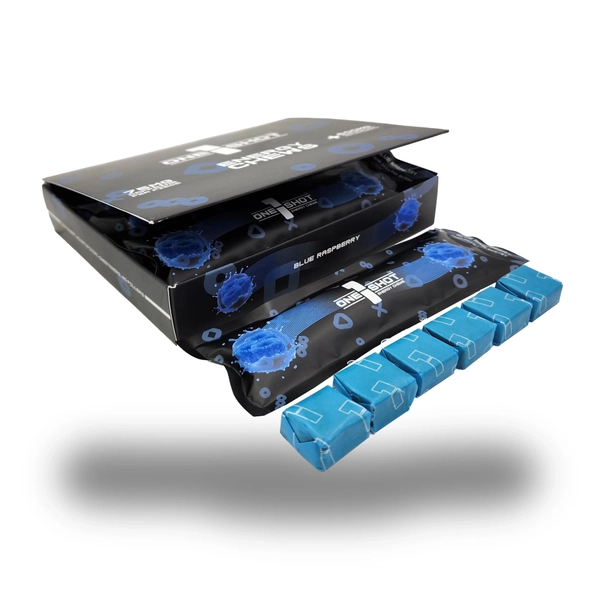Blue Raspberry Energy Chews | 75mg Caffeine per Piece (48 Pieces)