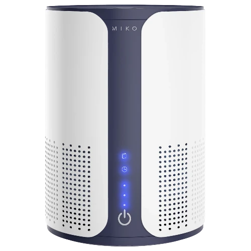 Miko Home Air Purifier with Multiple Speeds Timer True HEPA Filter to Safely Remove Dust, Pollen, Allergens, Odor - 400 Sqft Coverage