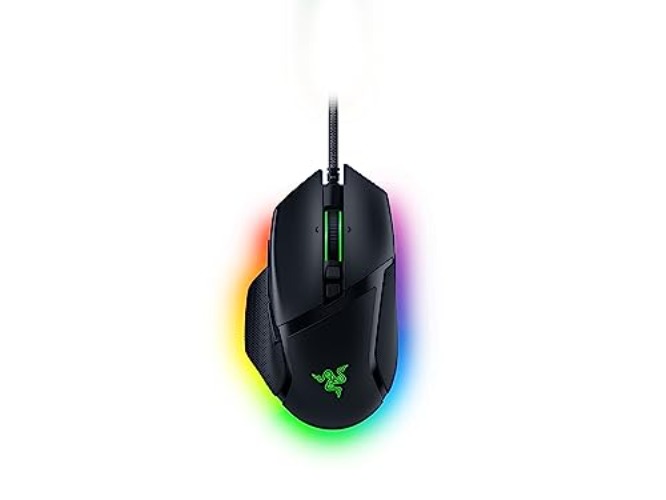 Razer Basilisk V3 - Wired Customisable Gaming Mouse (10+1 Programmable Buttons, HyperScroll Tilt Wheel, 11 Chroma RGB Lighting Zones, Optical Mouse Switches, Focus+ 26K DPI Optical Sensor) Black - Black - Basilisk V3 - Single