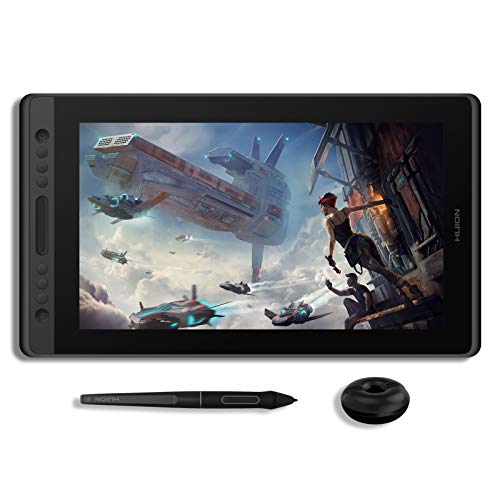 HUION KAMVAS Pro 16 Graphics Drawing Tablet with Screen Full-Laminated Graphics Monitor with Battery-Free Stylus Tilt Pen 8192 Pressure 6 Hot Keys Touch Bar - 15.6inch Graphic Tablet for PC/MAC/Linux