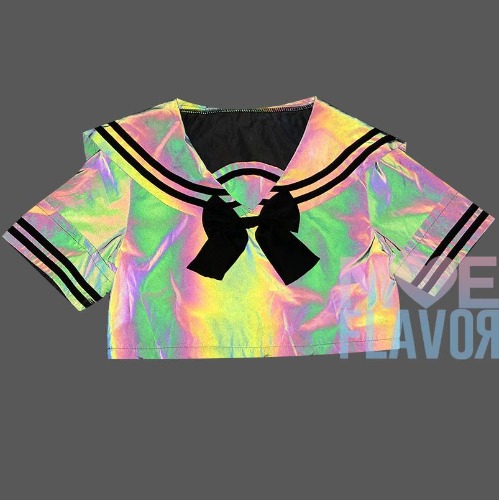 Reflective Moon Japanese Sailor Uniform - Top / L