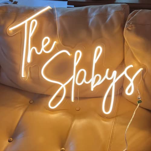 Custom Neon Signs,Personalized Dimmable LED Neon Signs for Family Birthday Bar Wedding Party Night Light&Company Logo or Business Signs, Birthday Gift Name Neon Lights - 1line