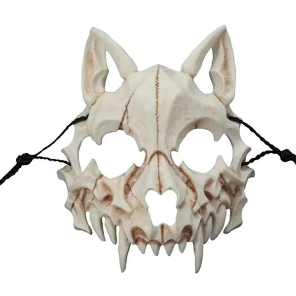 Japanese Halloween Mask,Japanese Cosplay Mask,Cosplay Decorative Mask Costume Novelty Horror Mask Role Playing for Adults