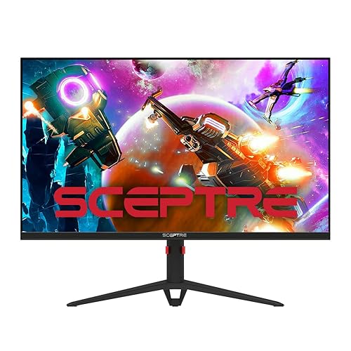 Sceptre 27-inch IPS 2K Gaming Monitor QHD 2560 x 1440p HDR400 up to 165Hz 1ms AMD FreeSync Premium DisplayPort HDMI 100% sRGB, Build-in Speakers Machine Black (E275B-QPD168) - 27" IPS 2K HDR400
