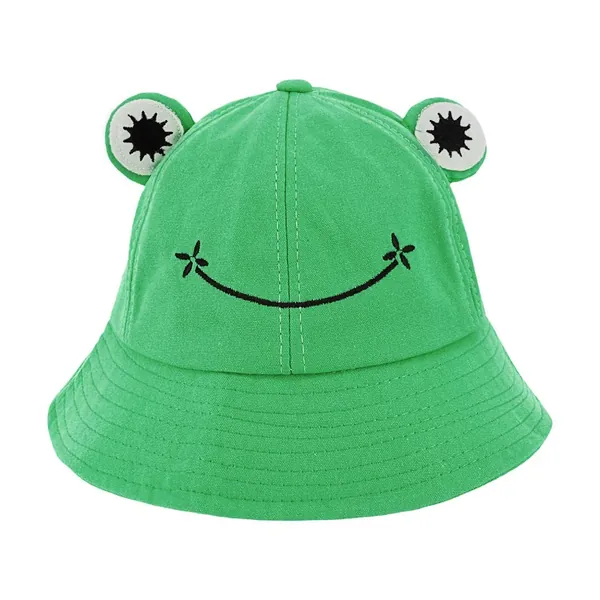 HOMIEST AU Frog Hat Adults Cotton Bucket Hat Frog Cap Fisherman Beach Festival Sun Hat Dress up Party Frog Hat Green
