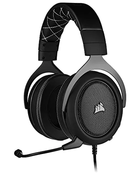Corsair HS60 PRO - 7.1 Virtual Surround Sound Gaming Headset with USB DAC - Works with PC, Xbox Series X, Xbox Series S, Xbox One, PS5, PS4, and Nintendo Switch - Carbon (CA-9011213-NA) - HS60 Pro - Carbon