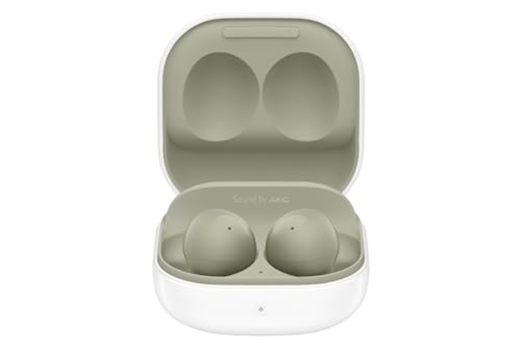 SAMSUNG Galaxy Buds 2 True Wireless Bluetooth Earbuds, Noise Cancelling, Comfort Fit In Ear, Auto Switch Audio, Long Battery Life, Touch Control, Olive Green [US Version, 1Yr Manufacturer Warranty] - Olive Green