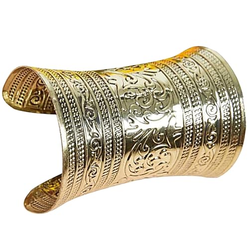 COLLBATH Cuff Bracelet Gold Outfit Gold Arm Cuffs Arm Cuff Gold Tribal Bracelet Gold Snake Arm Cuff Gold Cuff Wrist Cuff Bracelets Gold Costume Accessories Jewelry Clothing Alloy
