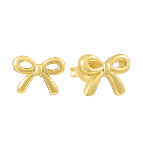 Take A Bow Earrings | Gold Stainless Steel WATERPROOF