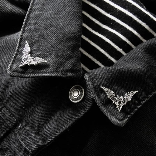 Alternative Punk Bat Enamel Pin (2pcs) - 2PCS