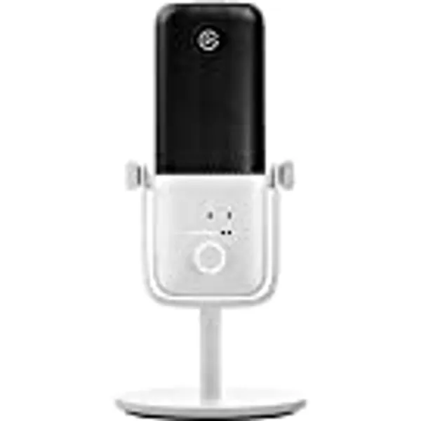 Elgato Wave:3 White - Premium Studio Quality USB Condenser Microphone for Streaming, Podcast, Gaming and Home Office, Free Mixer Software, Anti-Distortion, Plug ’n Play, for Mac, PC