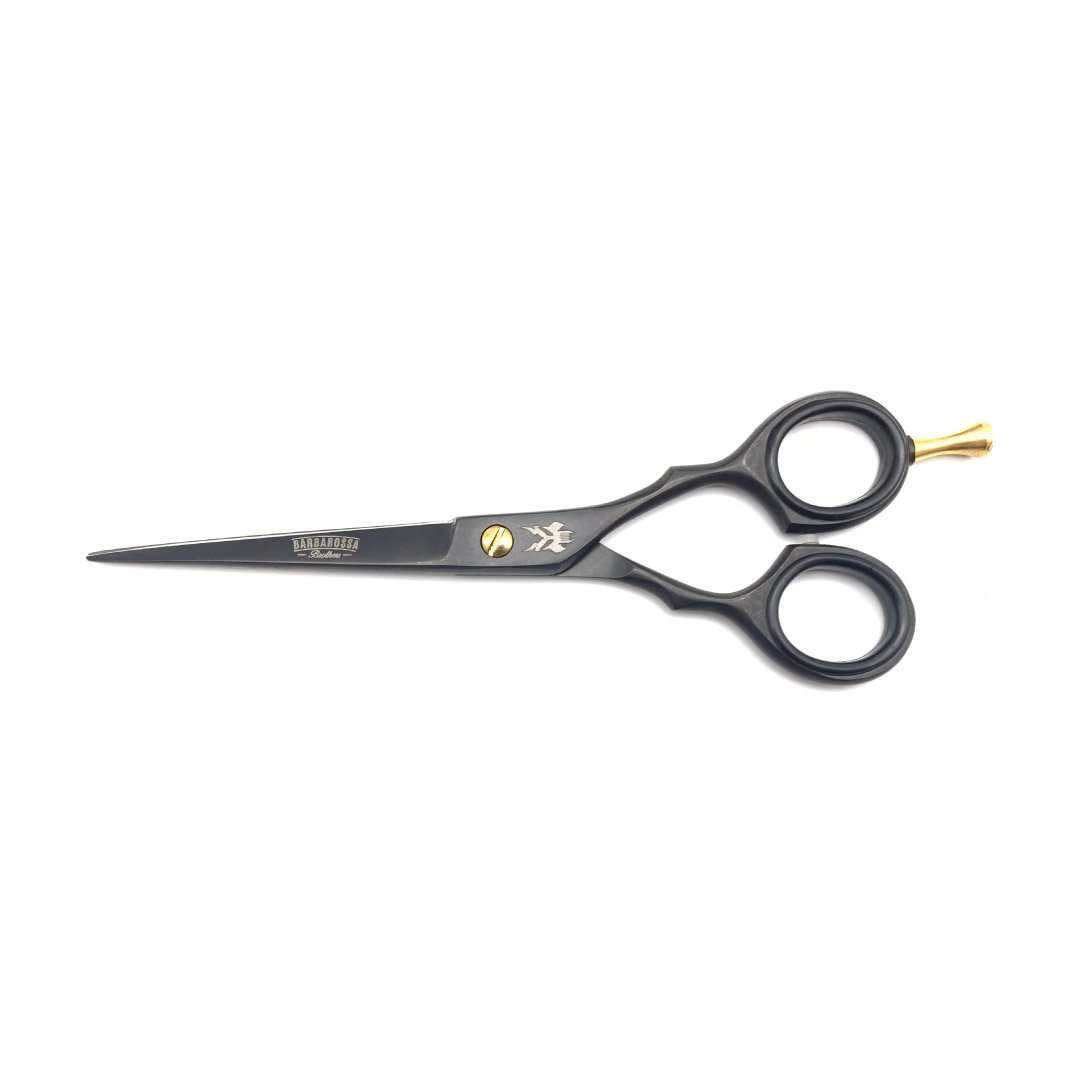 Japanese Steel 6" Matt Black & 24k Gold Cutting Scissors | Default Title