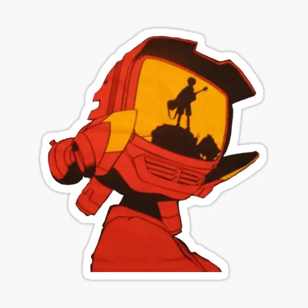 Flcl Canti  5PCS Stickers for Background Living Room Anime Print Car Art Kid Water Bottles Room Stickers Decorations Cartoon - AliExpress 