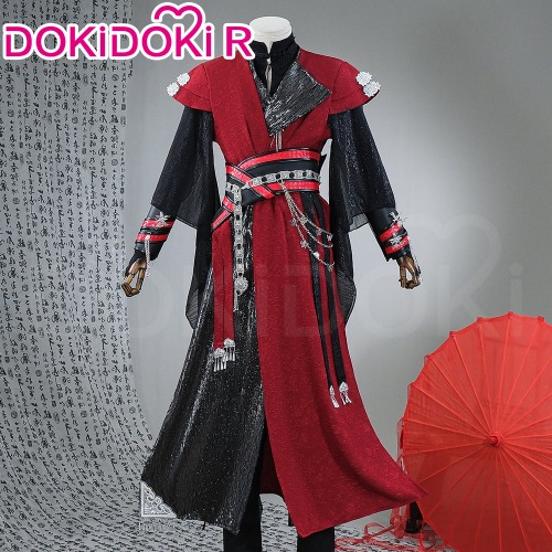 【In Stock】【Umbrella Included】DokiDoki-R Manga Anime Tian Guan Ci Fu Cosplay Hua Cheng Costume Phantom Doujin Heaven Official's Blessing Huacheng TGCF | M