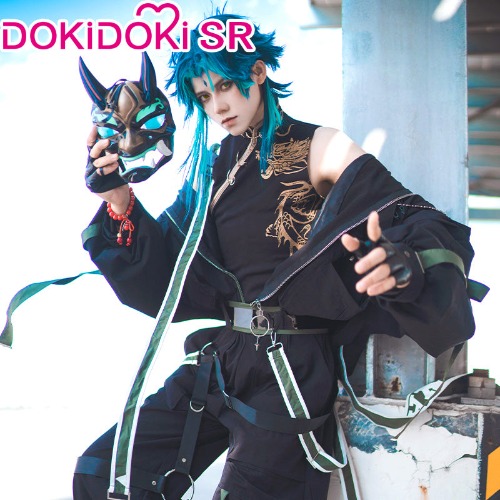 【Ready For Ship】DokiDoki-SR Game Genshin Impact Cosplay Xiao Costume Overalls  Street Wear | XL