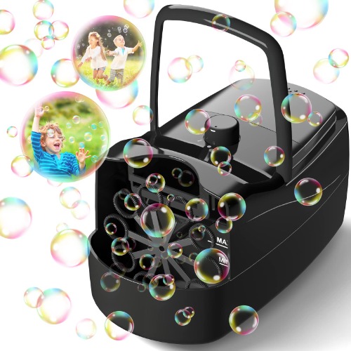 Bubble Machine, Automatic Bubble Blower - Black