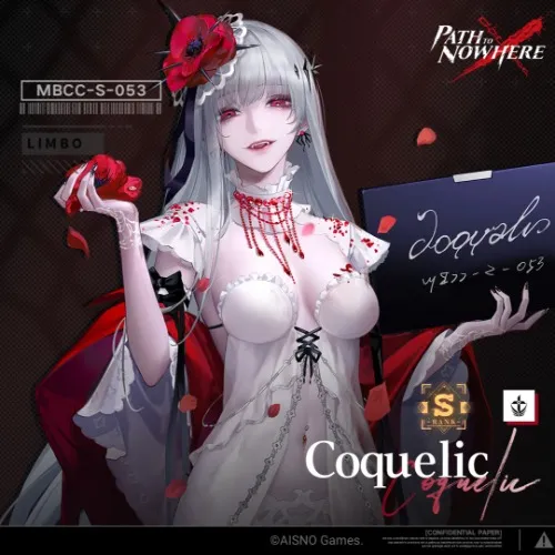 Coquelic Cosplay Costume Wig Game Path To Nowhere White Dress Sexy Uniform Sinner Flower Hairpin Fingernails legwear Girls - AliExpress 200000532