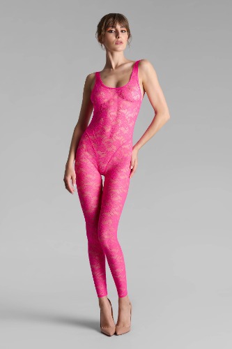 Open back jumpsuit - Pink Neon 