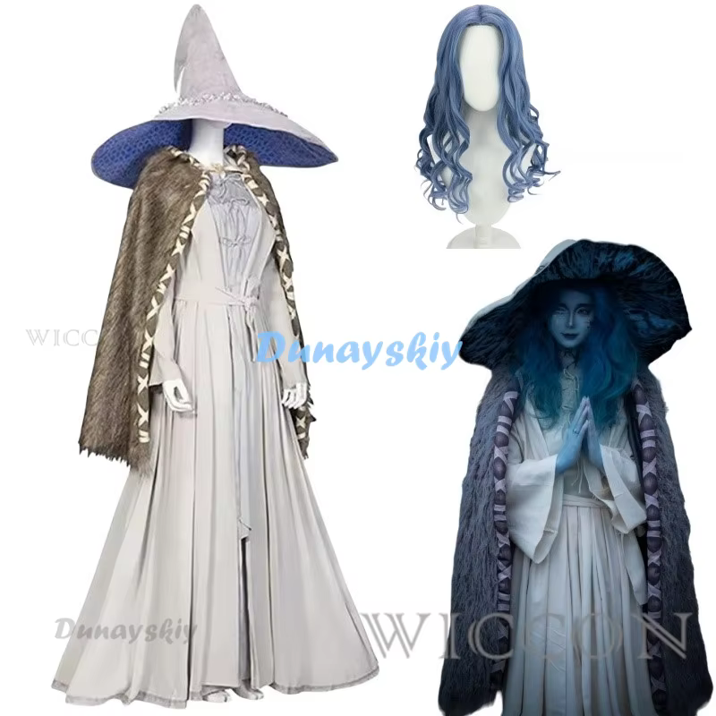 Gioco Ranni Costume Cosplay Set completo parrucca cappello Set completo Halloween carnevale Cosplay abbigliamento Ranni - AliExpress 200000532