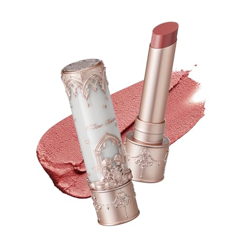 Flower Knows Little Angel Lip Mud Matte Lipstick,Super Soft & Ultra Silky Lip Stick,Long Lasting & Moisturizing Vegan Lip Makeup for Girls&Women,Velvety Finish,3.5g,1Count(C03 Radiant Seraph) - 0.12 Ounce (Pack of 1) - C03 Radiant Seraph