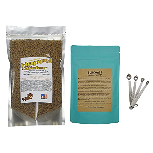 Sugar Glider Essential Nutrition Pack Food and Calcium Supplement (Happy Glider Honey 'N Peach) - Happy Glider Honey 'N Peach