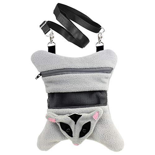 Glider Bonding Pouch - Carry Bonding Pouch for Sugar Gliders, Rats, Ferrets, Chinchillas, Squirrels, Marmosets, Hamsters, Gerbils & Small Animals