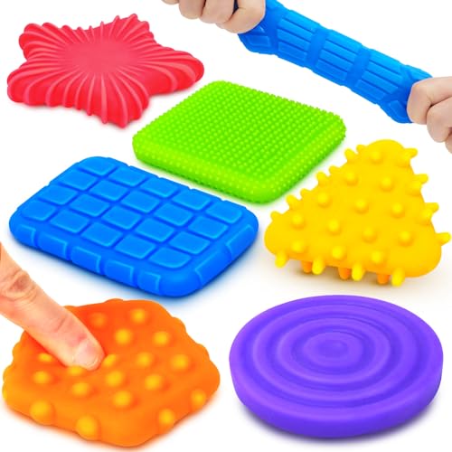 Squishy Sensory Toys for Kids Toddlers: Super Soft & Textured Sensory Fidget Toy for Autistic Children Special Needs | Stress Relief Calming Toys for Kids | Baby Stocking Stuffers for Autism, ADHD