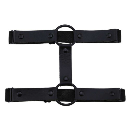 Gothic Glam Rock Women's Leather Garter - Black