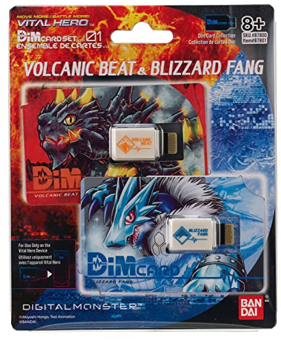 Vital Hero - DIM Card Pack (Volcanic Beat & Blizzard Fang) - Digimon - Dim Card Pack (Volcanic Beat & Blizzard Fang)
