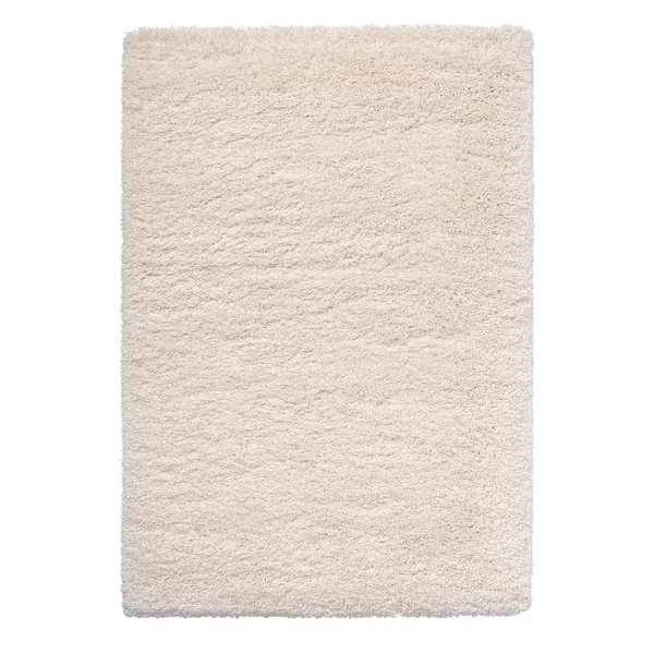 VOLLERSLEV Rug, high pile - white 133x195 cm