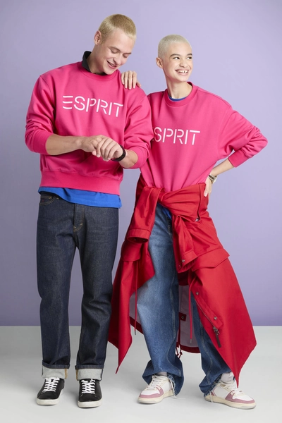 Unisex Cotton Fleece Logo Sweatshirt at our Online Shop | Esprit