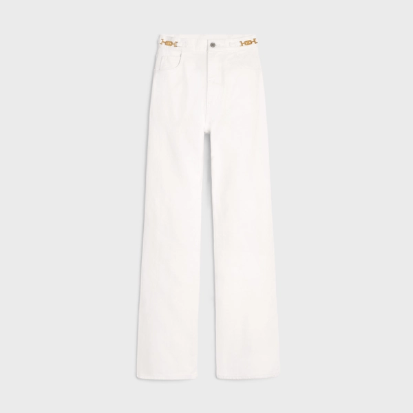 JANE FLARED JEANS IN OPTIC WHITE WASH DENIM - OPTIC WHITE WASH | CELINE