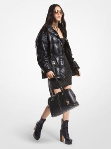 Quilted Coated Puffer Jacket | Michael Kors