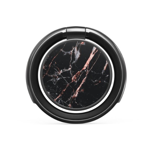 Rose Gold Marble - Ring Holder | Gunmetal