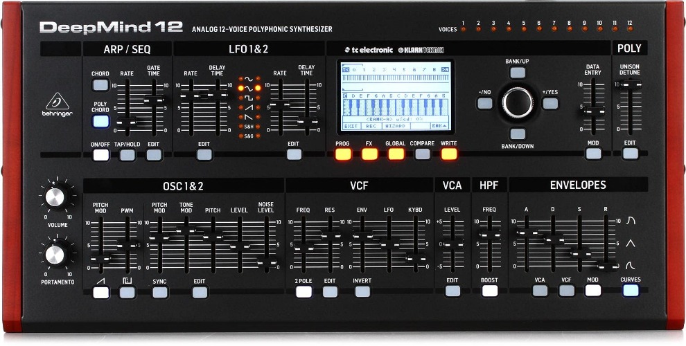 Behringer DeepMind 12D 12-voice Analog Desktop Synthesizer (DeepMindModd3)