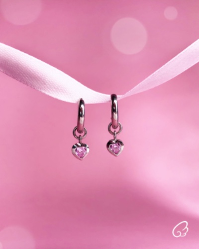 Love earrings | pink