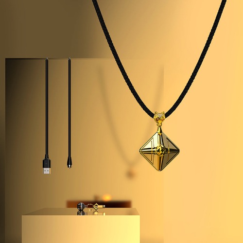 Soul Snatch | BDSM: Vibrating Necklace Cube - Gold