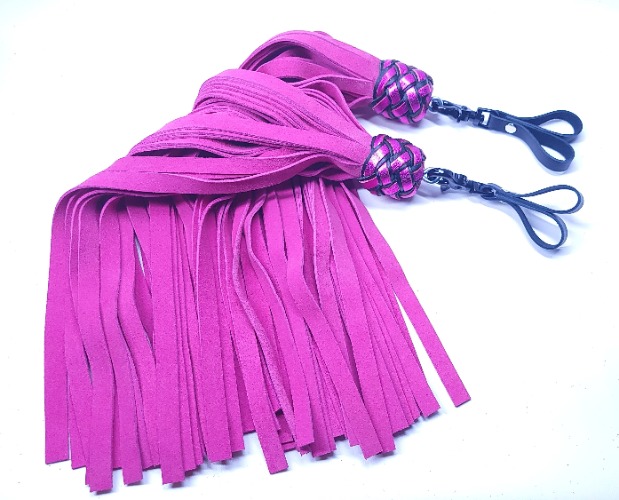 Pink Suede Finger Floggers- Made to Order | Default Title