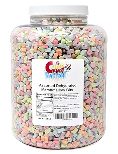 Sarah's Candy Factory Assorted Dehydrated Marshmallow Bits in Jar, 2.5 Lbs (updated) - 2.5 Lb Jar