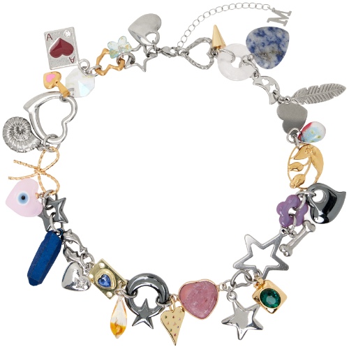 Multicolor 'Lost and Found' Charm Necklace