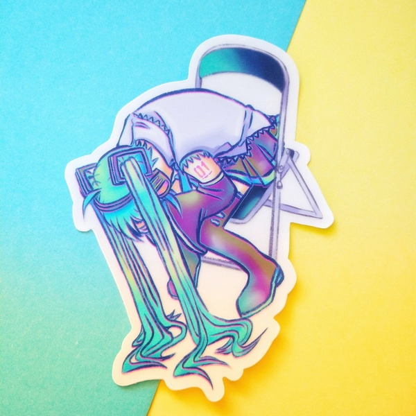 Hatsune Miku Shinji Chair Vinyl sticker
