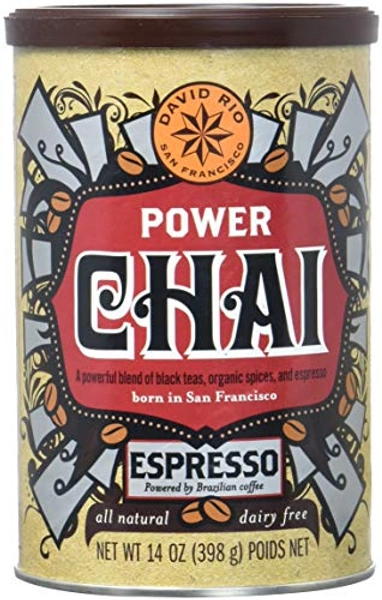 David Rio Power Chai Espresso aus San Francisco, Pappwickeldose (1 x 398 g)