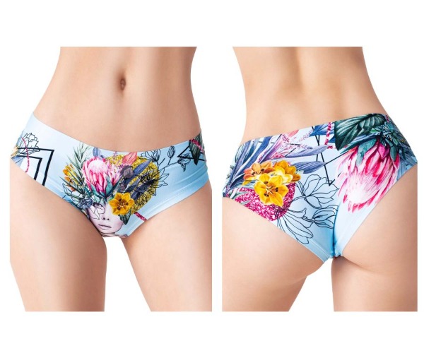 Mememe SGFB-1 SECRET GARDEN Panty Color Frida Blue - L / Frida Blue
