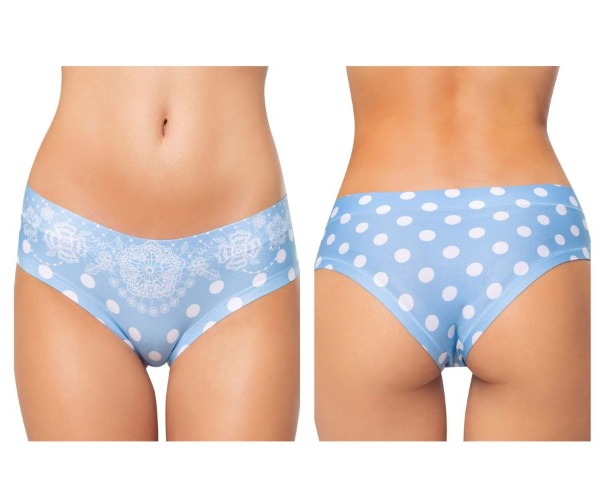 Mememe PDS-1 POLKA DOT Panty Color Sky Blue - L / Sky Blue