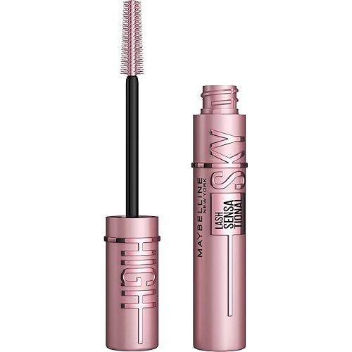 Maybelline Lash Sensational Sky High Washable Mascara Makeup, Volumizing, Lengthening, Defining, Curling, Multiplying, Buildable Formula, True Brown, 1 Count - TRUE BROWN - 0.24 Fl Oz (Pack of 1)