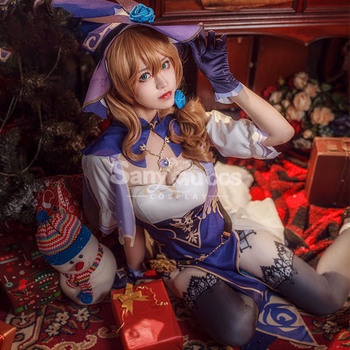 【In Stock】Game Genshin Impact Cosplay Lisa Cosplay Costume - S