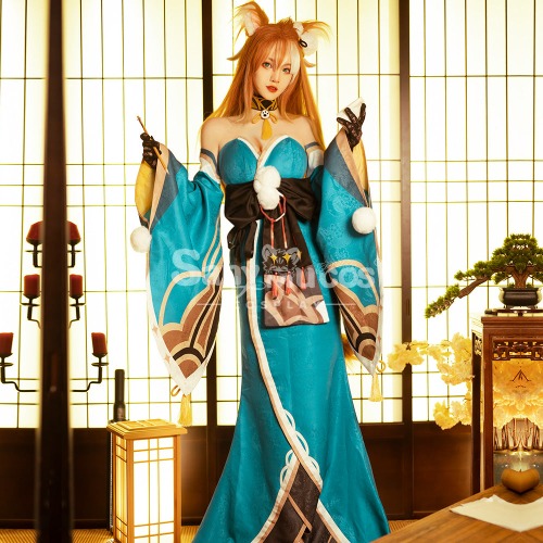 Game Genshin Impact Cosplay Miss Hina Cosplay Costume - S