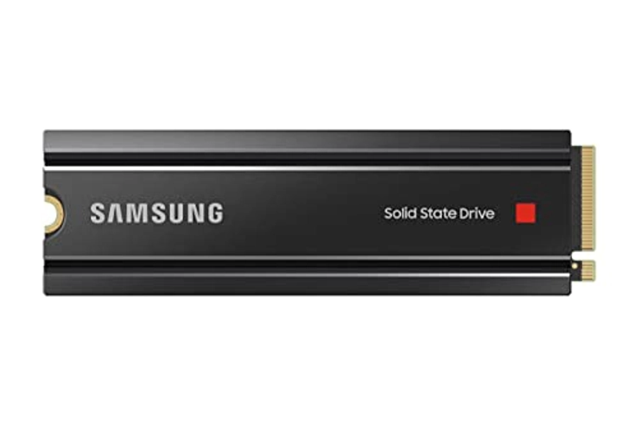 SAMSUNG 980 PRO SSD with Heatsink 2TB PCIe Gen 4 NVMe M.2 Internal Solid State Drive + 2mo Adobe CC Photography, Heat Control, Max Speed, PS5 Compatible (MZ-V8P2T0CW)