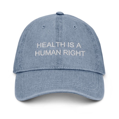 Health is a Human Right Denim Hat | Blue Denim